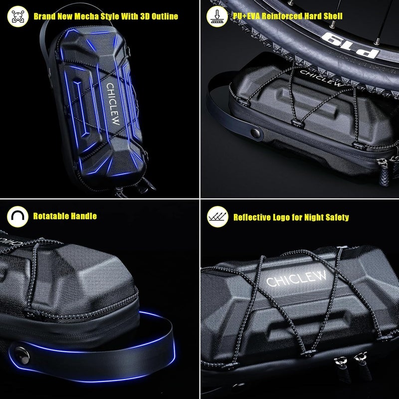 CHICLEW 3L Electric Scooter Bag, Waterproof Scooter Storage Bag with Multicolor Drawstrings, 3L Large Capacity Scooters Handlebar Bag, Compatible with Scooters, Bikes, Segway Ninebot and NIU - Image 4